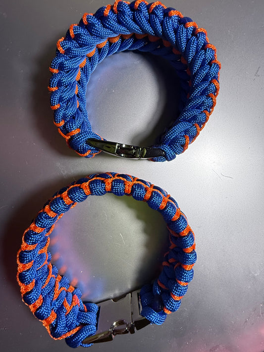 Broncos paracord bracelets 8” and 8 1/2” long